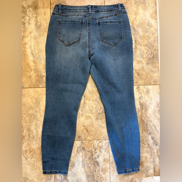 Womens For The Republic Denim Jeans Relaxed Fit Tapered Ankle Size 8/28 - Picture 2 of 4